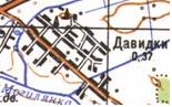 Топографічна карта Давидок