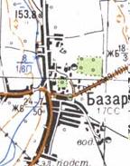 Топографическая карта Базара
