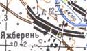 Топографическая карта Яжберени