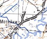 Топографічна карта Мотійок