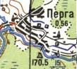 Топографическая карта Перги