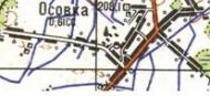 Топографічна карта Осівки