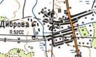 Топографічна карта Дібрової