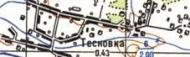 Топографічна карта Теснівки