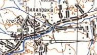 Топографическая карта Пилиповки