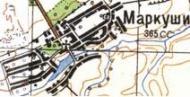 Топографічна карта Маркушів