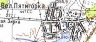 Топографическая карта Великой Пятигорки
