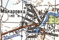 Топографическая карта Макаровки