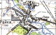 Топографічна карта Райок