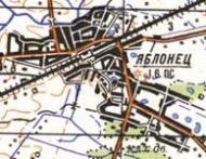 Топографическая карта Яблонца