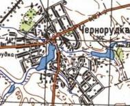 Топографическая карта Чернорудки
