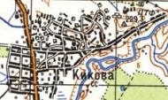 Топографічна карта Кикової