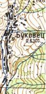 Топографическая карта Буковца
