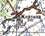 Топографічна карта Жнятина