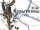 Топографічна карта Коритнянів