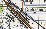 Топографічна карта Стеблівки