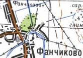 Topographic map of Fanchykovo