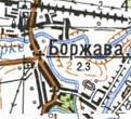 Topographic map of Borzhava
