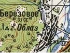 Топографічна карта Березово