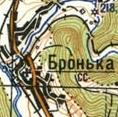 Топографічна карта Бронької