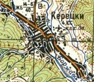 Топографічна карта Керецьок