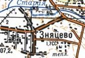 Topographic map of Znyatsovo