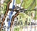 Топографічна карта Великих Лазів