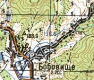 Топографічна карта Бобовищого