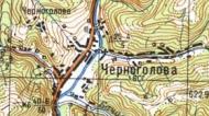 Топографическая карта Черноголовы