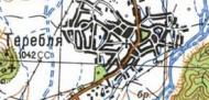 Топографічна карта Теребля