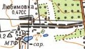 Топографическая карта Любимовки