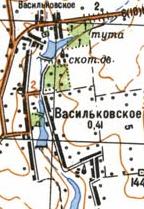 Топографічна карта Василівського