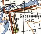 Топографічна карта Барвінівки