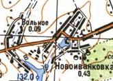 Топографическая карта Новоиванковки