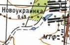 Topographic map of Novoukrainka