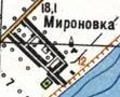 Топографічна карта Миронівки