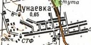 Топографическая карта Дунаевки