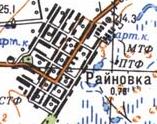 Топографічна карта Райнівки