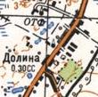 Topographic map of Dolyna