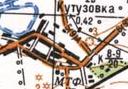 Топографическая карта Кутузовки