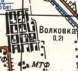 Топографическая карта Волковки