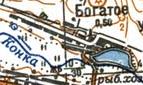 Топографічна карта Багатого