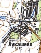 Топографічна карта Лукашевого