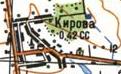 Топографічна карта Кірової