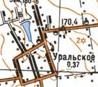 Топографічна карта Уральського