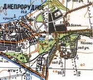 Topographic map of Dniprorudne
