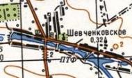 Топографічна карта Шевченківського