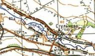 Топографічна карта Стульневого