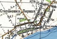 Топографическая карта Степановки-Первой