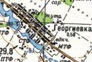 Топографическая карта Георгиевки